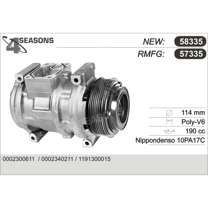 57335  COMPRESOR  MERCEDES W124/126/R129