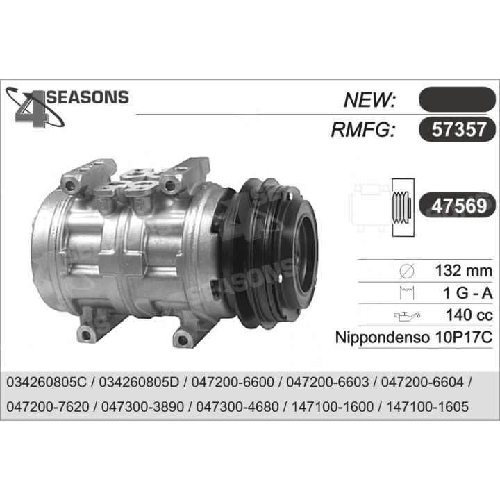 57357  COMPRESOR  AUDI