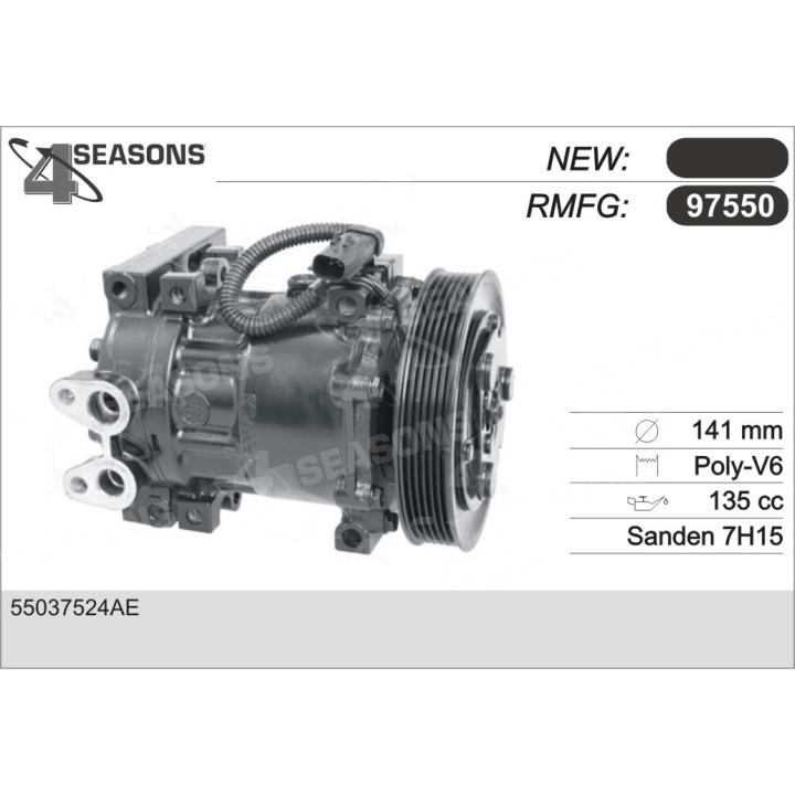 97550  COMPRESOR  JEEP CHEROKEE / LIBERTY 04-05