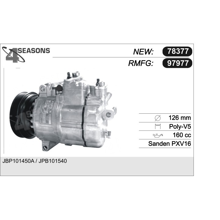 97977  COMPRESOR  ROVER 75 1.8 TRB