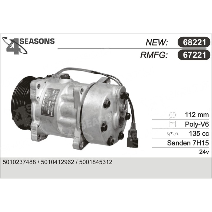 67221  COMPRESOR   RVI AE MAGNUM