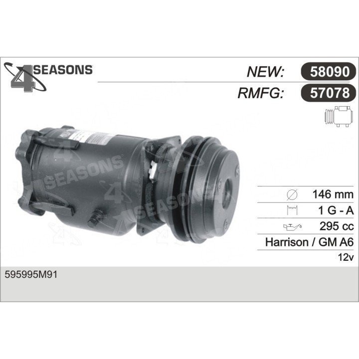 57078  COMPRESOR  JOHN DEERE 3030 / 3130