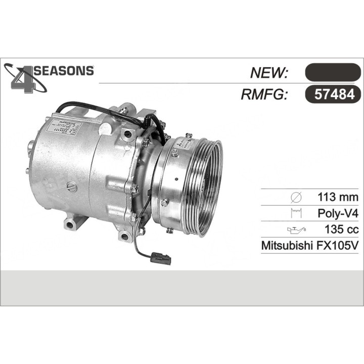 57484  COMPRESOR  MITSUBISHI GALANT