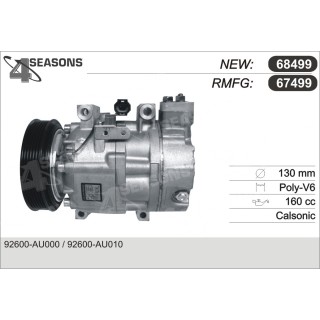 67499  COMPRESOR  NISSAN PRIMERA 2.0 02-