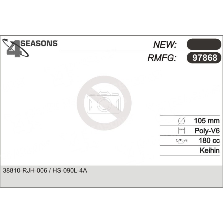 97868  COMPRESOR  HONDA FR-V 1.7 / 2.0 05-