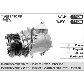 67130  COMPRESOR  FORD  MONDEO II 2.5