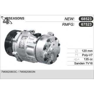 67523  COMPRESOR  FORD GALAXY/SHARAN VW