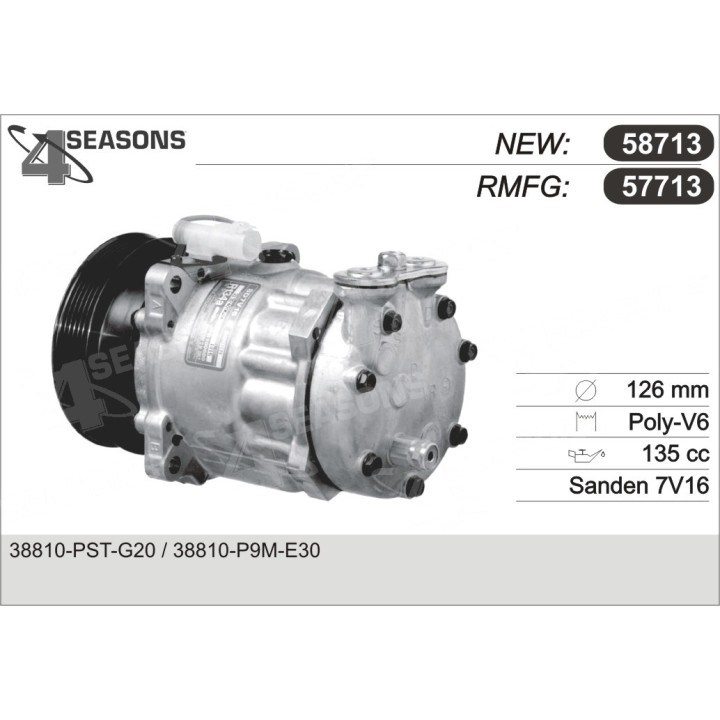 57713  COMPRESOR  ROVER 200/400 2.0 D 95-99