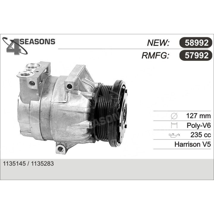 57992  COMPRESOR  PONTIAC TRANS SP./GM