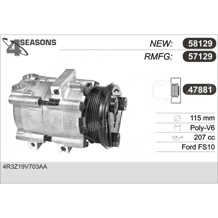 57129  COMPRESOR  FORD/MERCURY/LINCOLN