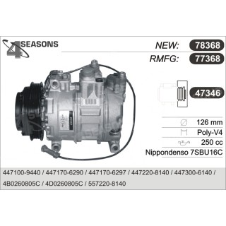 77368  COMPRESOR  AUDI A4/A6 2.5 TDI