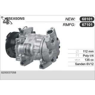 67101  COMPRESOR  RENAULT CLIO II/KANGOO/TWINGO