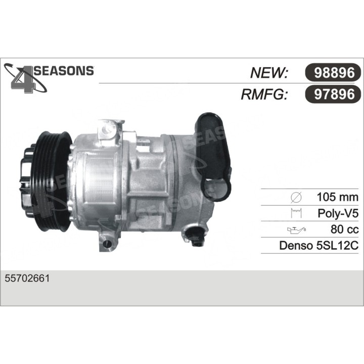 97896  COMPRESOR  OPEL CORSA D 1.6 TRB 07-