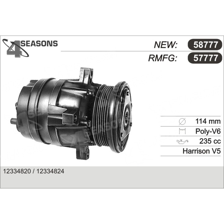 57777  COMPRESOR  BUICK/CHEVRO/OLDS/PONTIAC