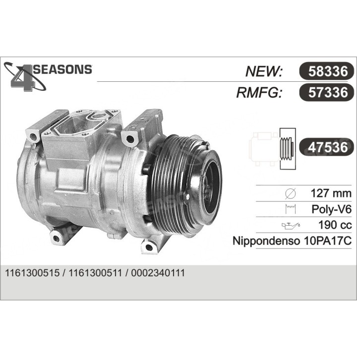 57336  COMPRESOR  MERCEDES W124/R129