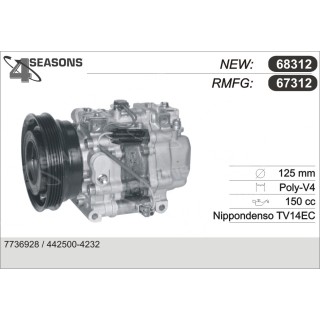 67312  COMPRESOR  FIAT PUNTO 1.7 TD