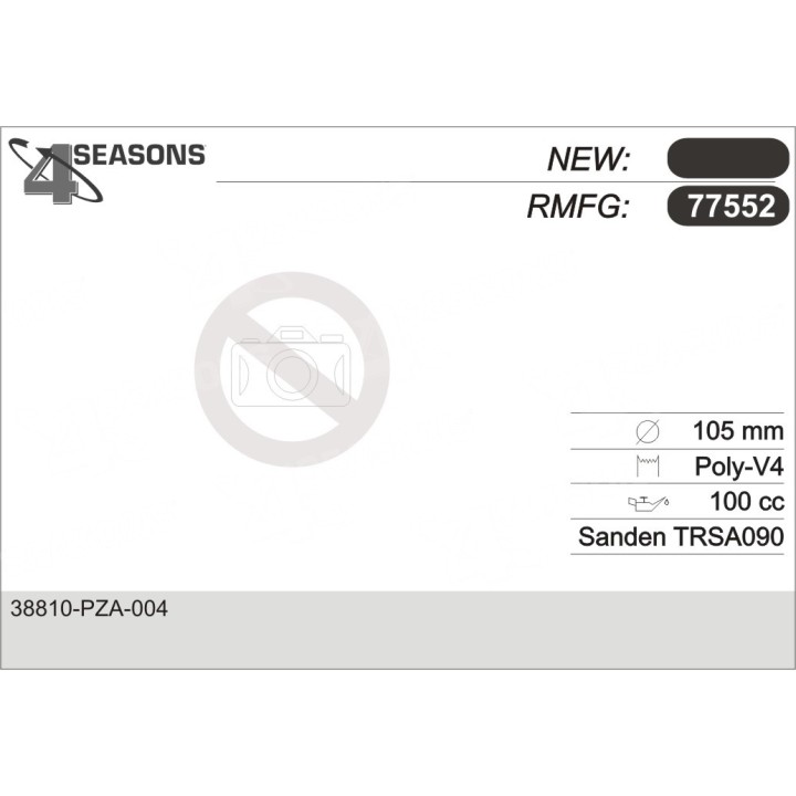 77552  COMPRESOR  HONDA CIVIC 1.3  HYBRID