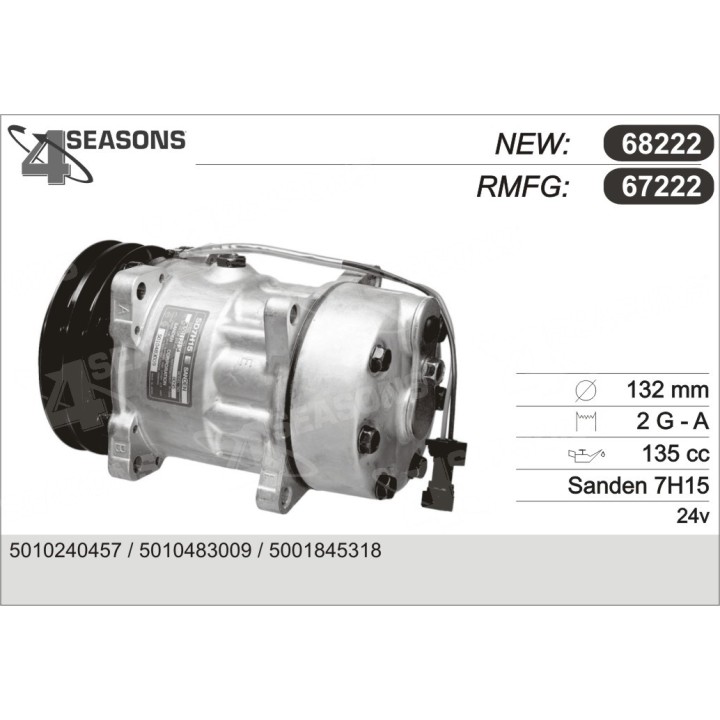 67222  COMPRESOR  RVI AE MAGNUM