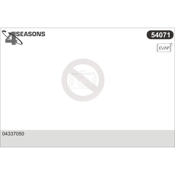 54071  EVAPORATOR DEUTZ FAHR DX4