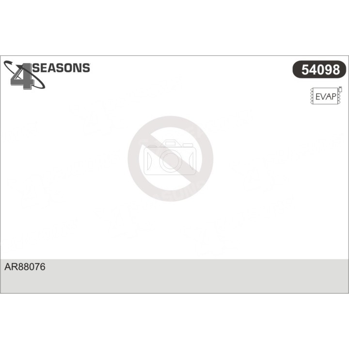 54098  EVAPORATOR JOHN DEERE 1000 SERIES