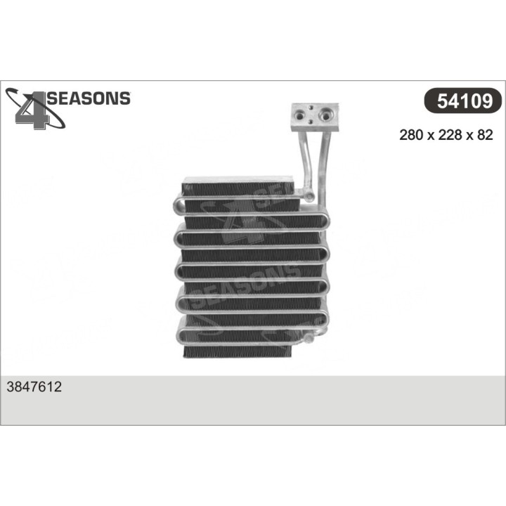 54109  EVAPORATOR CHRYSLER/DODGE/PLYMOUTH TRUCKS