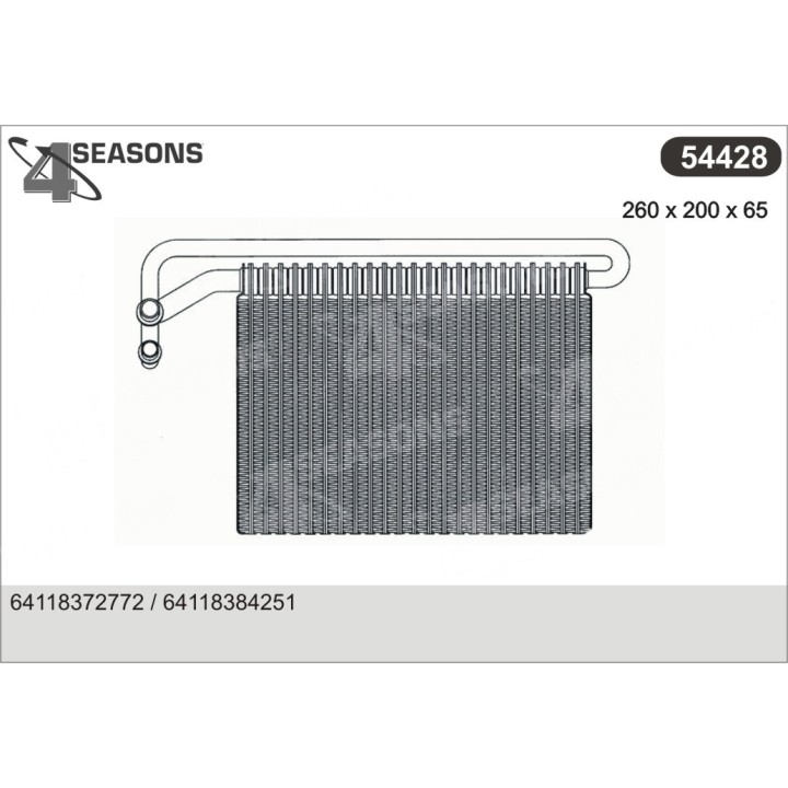 54428  EVAPORATOR BMW E46