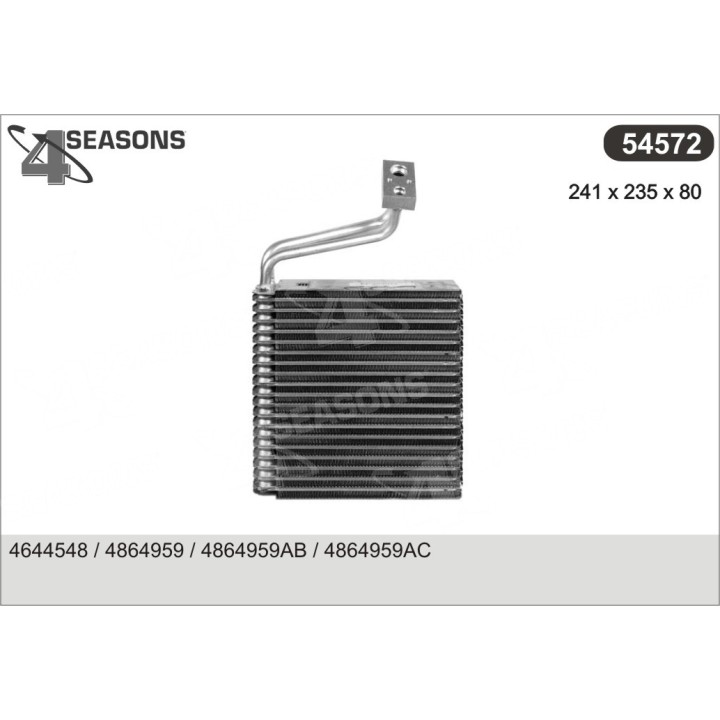 54572  EVAPORATOR CHRYSLER PT CRUISER 02-