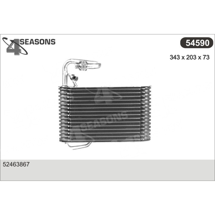 54590  EVAPORATOR BUICK/OLDS/PONTIAC