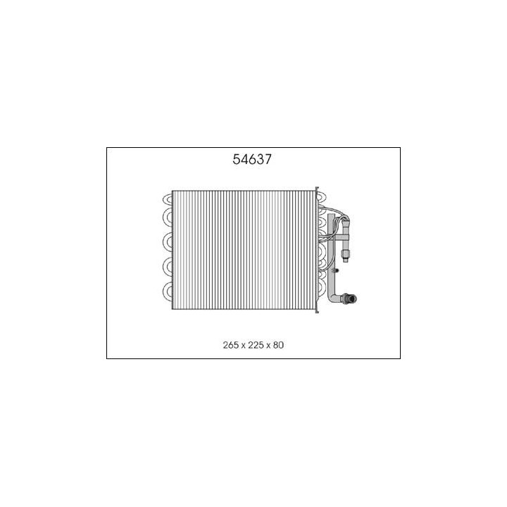 54637  EVAPORATOR SAAB 900