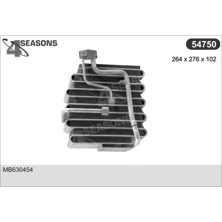 54750  EVAPORATOR MITSUBISHI 3000GT/DODGE