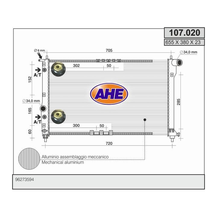 107020  DAEWOO - CHEVROLET Nubira II 1.6-2.0