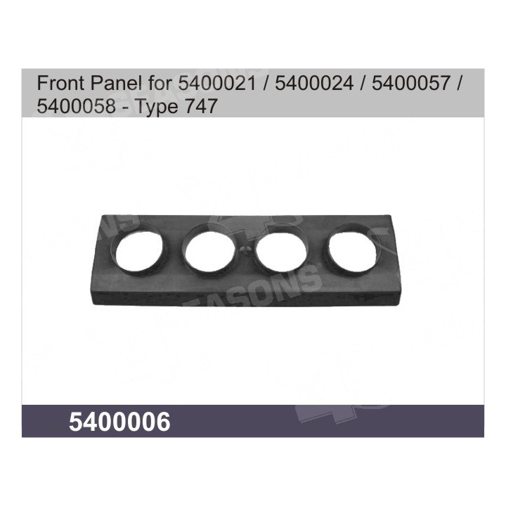 5400006  UNIVERSAL EVAPORATOR FRONT PANEL TYPE 747