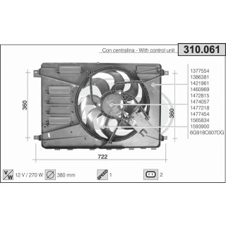 310061S  FORD Mondeo IV 2.0 TDCi - 2.2 TDCi (SIN CENTRALITA