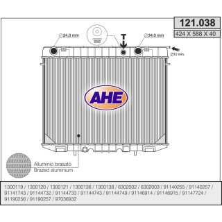 121038  RAD OPEL Frontera 2.3 TD    M   +/- AC