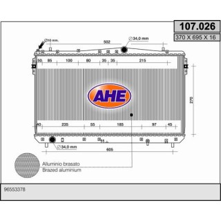 107026  DAEWOO - CHEVROLET Lacetti 1.4 / 1.6 / 1.8 16V