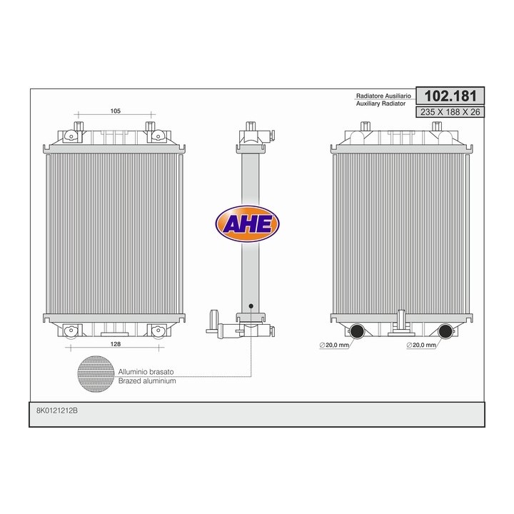 102181  AUDI A4 (8K2) 2.7 TDI - 3.0 TDI / AUDI A6 (4G2, C7