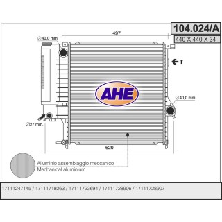 104024/A  BMW 316 - 318 - 320 - 325 (E30)