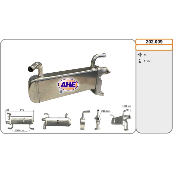 202009  EGR Cooler VW Amarok/Crafter 2.0TDi/2.5TDi 04.06-