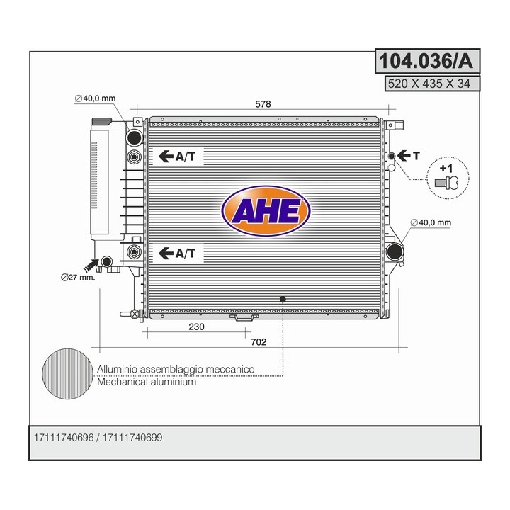 104036/A  BMW 520 - 523 - 528 (E34)