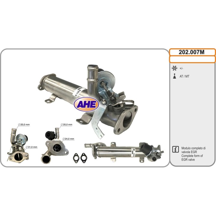 202007M  Modulo EGR Cooler AUDI SEAT SKODA VW A-3 TT