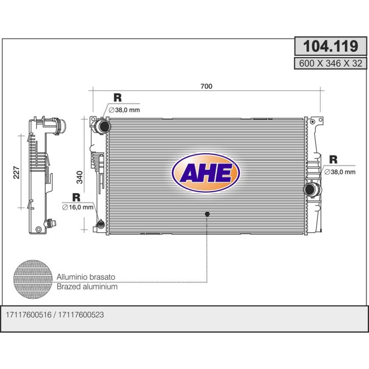 104119  BMW F20/F21/F30/F31/F32/F33/F34 114/114d/116/116d/
