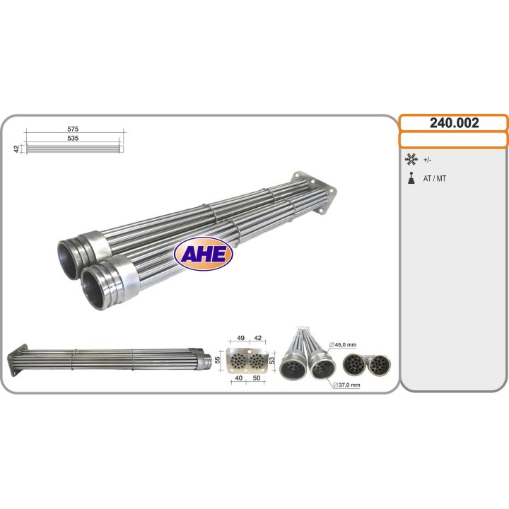 240002  EGR Cooler MAN TGX 10.07-