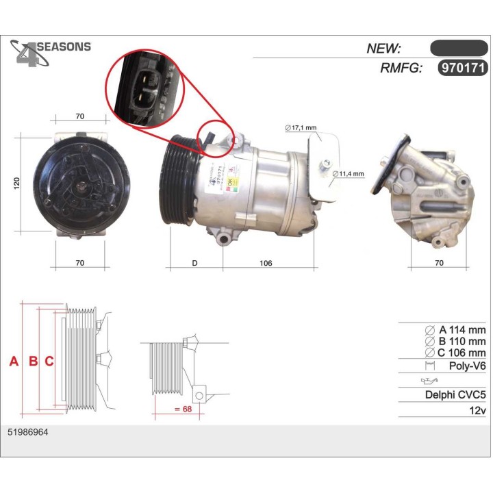 970171  CMP  500L (199_) / 1.3 Mulitijet  / Tipo (356)