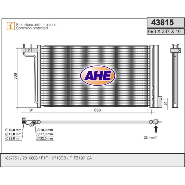 43815  FORD C-Max/Focus III 1.6/1.6GAS/2.0/Electric 10.14
