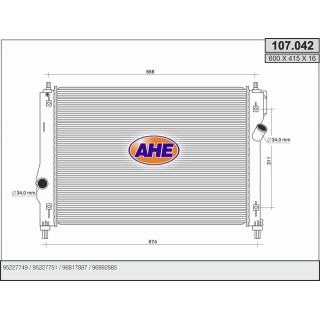 107042  DAEWOO-CHEVROLET  Aveo (T200, T250) 1.2 i  - 1.6 i