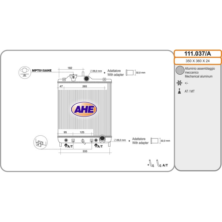 111037/A  HONDA Civic IV/V 1.4 - 1.6  AT  91-