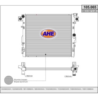 105065  JEEP Wrangler III (JK) 3.6 - 3.8  AC  MT/AT   07-