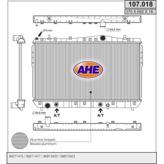 107018  DAEWOO - CHEVROLET Rezzo 1.8-2.0 IGUAL  107017