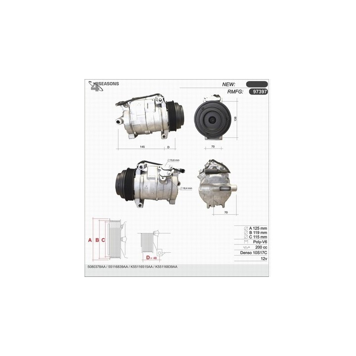 97397  CMP  CHRYSLER Grand Cherokee 2.7 CRD 99/05