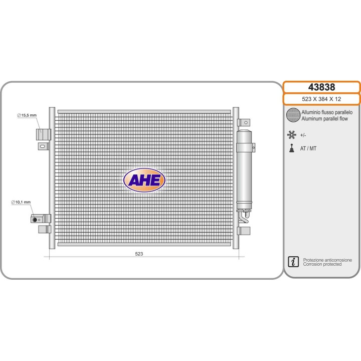 43838  Cond. Nissan Note 1.2DIG/1.5dCi 06.